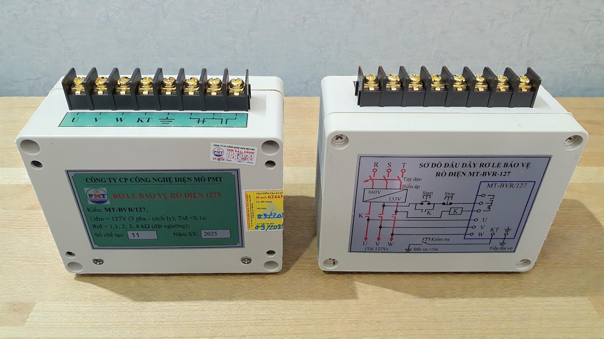 RƠ LE BẢO VỆ RÒ ĐIỆN 127V (MT-BVR/127)